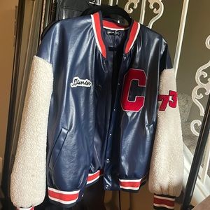 Leather Bomber Jacket